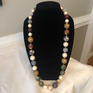 Vintage Miriam Haskell Beaded Necklace